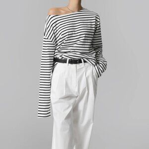 The Frankie Shop Boat neck striped top, XS/S